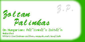 zoltan palinkas business card